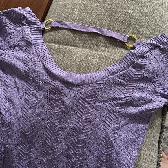 Bebe purple top size small #12 - Picture 4 of 5
